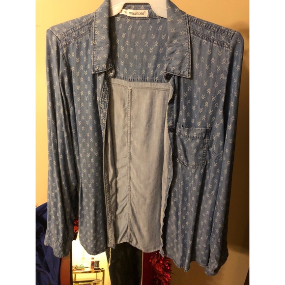 Maurices Denim Button Down - Picture 2 of 3